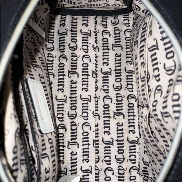 Juicy Couture Black & White Logo Satchel with Branded Strap - Picture 8 of 8